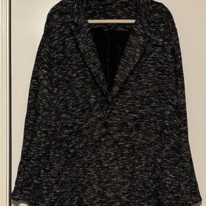 Eileen Fisher Organic Cotton Tweed Stand Collar JacketEasy Fit Mid Length 3X